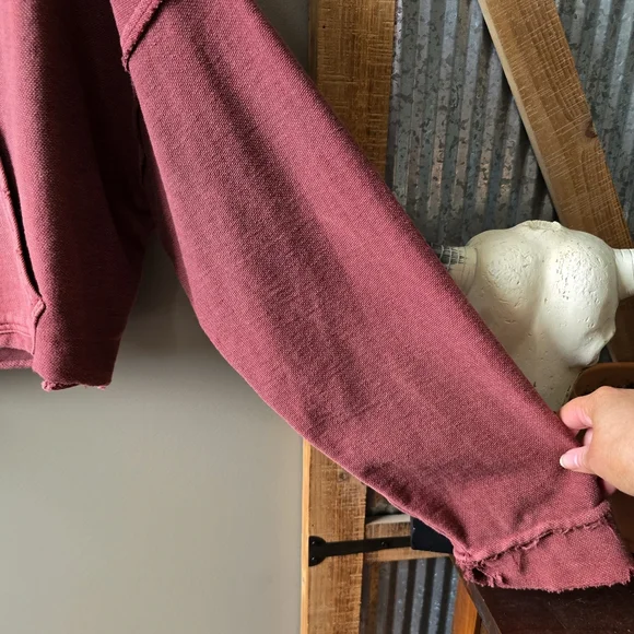 Free People Kitty Boxy Pullover Faded Rust - Picture 6 of 9